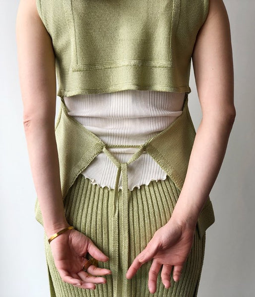 TAN/GROSSY SAILOR TANK(LIME)