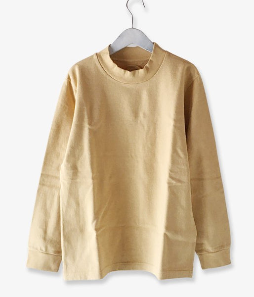 BLUE BLUE JAPAN/FARM TENGU MOCK NECK T-SHIRT (YELLOW)