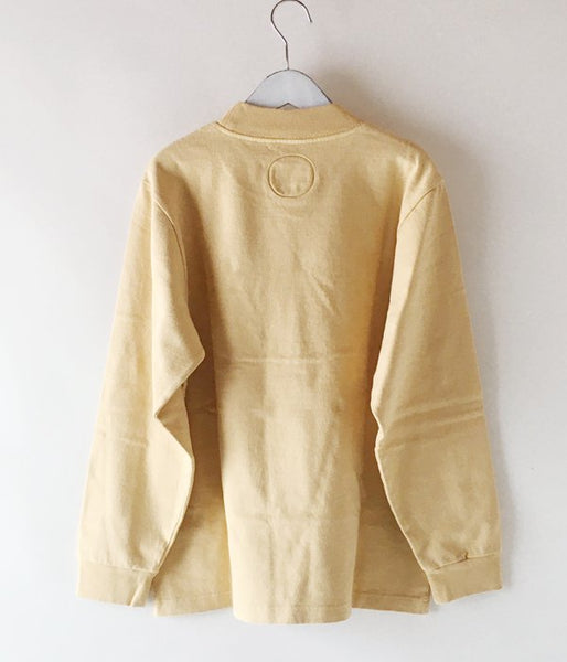BLUE BLUE JAPAN/FARM TENGU MOCK NECK T-SHIRT (YELLOW)