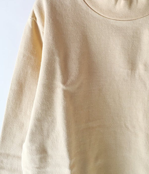 BLUE BLUE JAPAN/FARM TENGU MOCK NECK T-SHIRT (YELLOW)