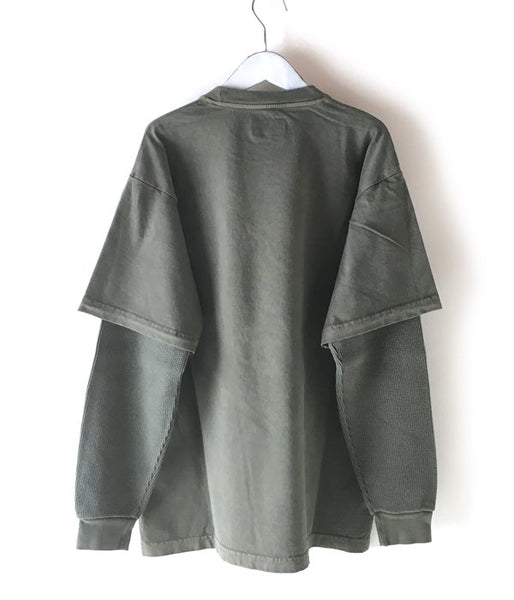 DESCENDANT/MILITIA LAYERD TEE (OLIVE DRAB)