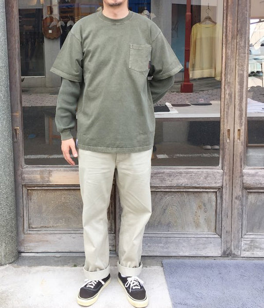 DESCENDANT/MILITIA LAYERD TEE (OLIVE DRAB)