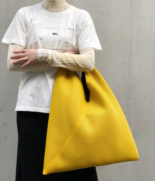 MM6 MAISON MARGIELA/MESH JAPANESE TOTE BAG (YELLOW)