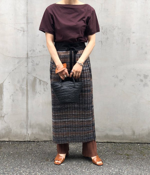 Aeta/COW LEATHER BASKET S(BLACK)