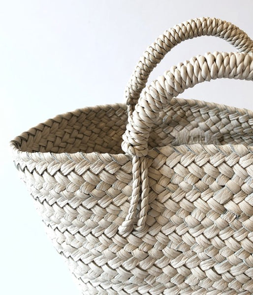 Aeta/COW LEATHER BASKET S(IVORY)