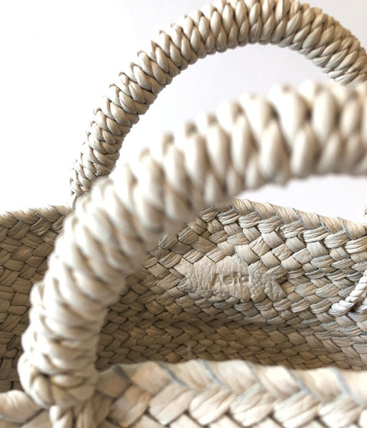 Aeta/COW LEATHER BASKET S(IVORY)
