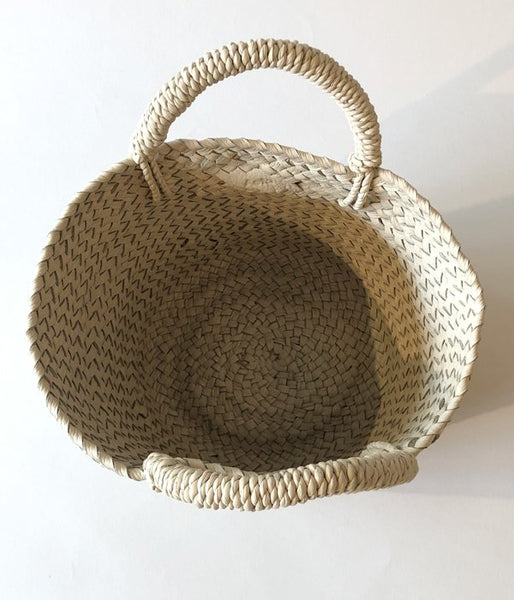 Aeta/COW LEATHER BASKET S(IVORY)