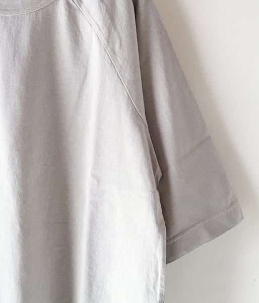 MHL./GARMENT DYE COTTON JERSEY T-SHIRT (GRAY)