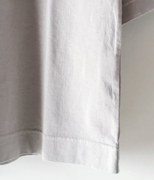 MHL./GARMENT DYE COTTON JERSEY T-SHIRT (GRAY)