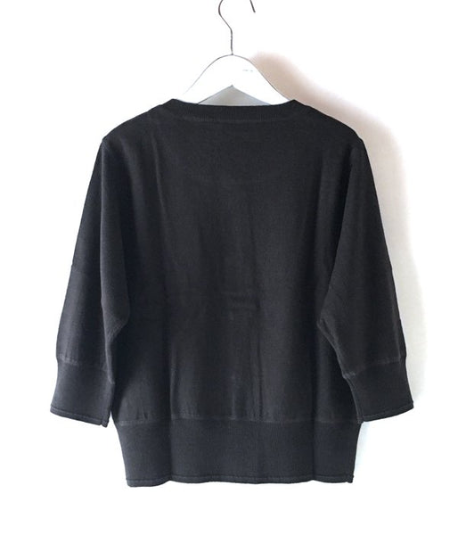 MHL./FINE SLUB COTTON LINEN CARDIGAN WOMENS (BROWN)
