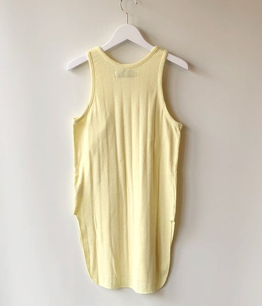 WRYHT/ROUND-NECK RIBBED TANK(CITRINE)