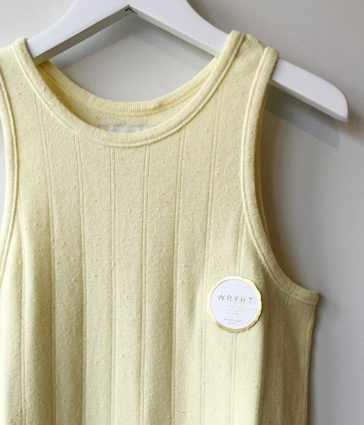 WRYHT/ROUND-NECK RIBBED TANK(CITRINE)