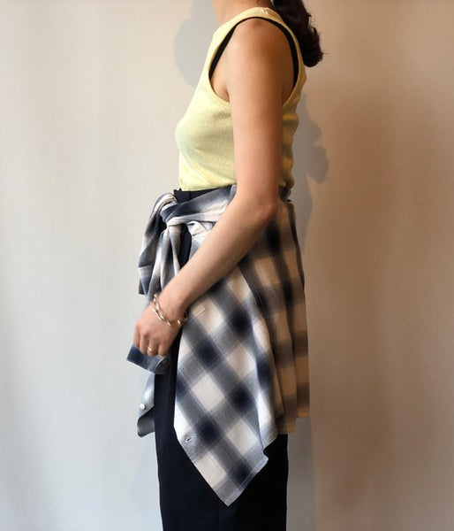 WRYHT/ROUND-NECK RIBBED TANK(CITRINE)