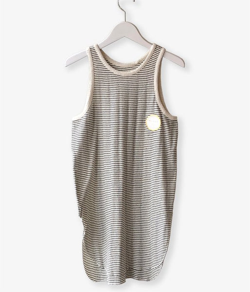 WRYHT/ROUND-NECK RIBBED TANK(BASQUE STRIPE)