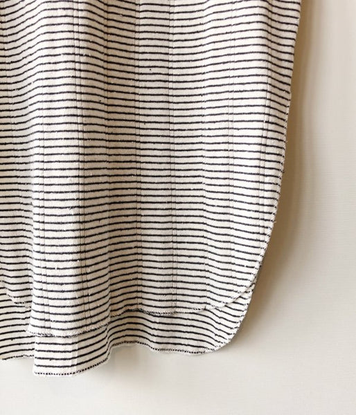 WRYHT/ROUND-NECK RIBBED TANK(BASQUE STRIPE)