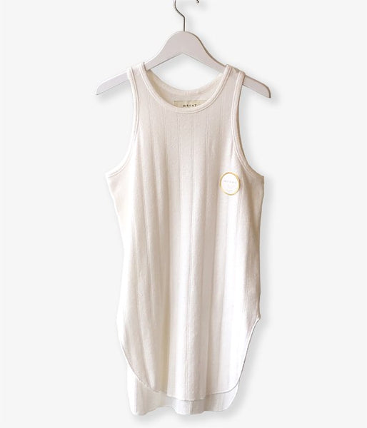 WRYHT/ROUND-NECK RIBBED TANK(BONE)
