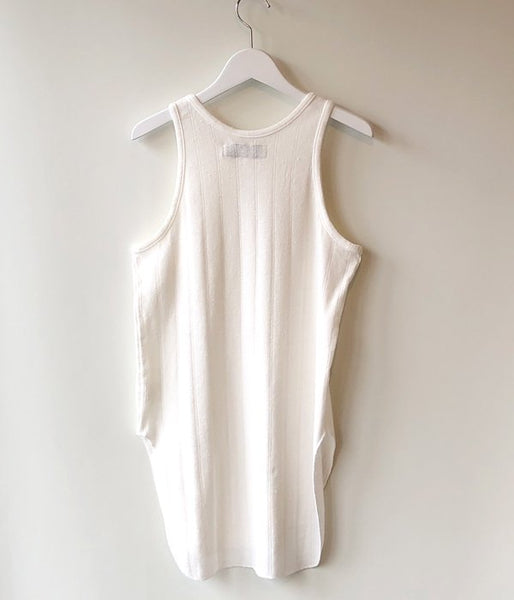 WRYHT/ROUND-NECK RIBBED TANK(BONE)