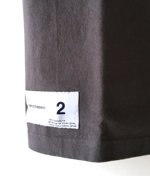 DESCENDANT/TURTOISE MOCK NECK SS (GRAY)