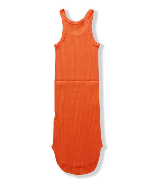 FUMIKA_UCHIDA/COTTON_NEEDLE DRAWING TANK TOP(ORANGE)
