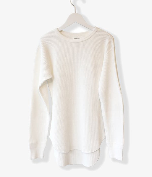 FUMIKA_UCHIDA/COTTON WAFFLE_THERMALTOP(WHITE)