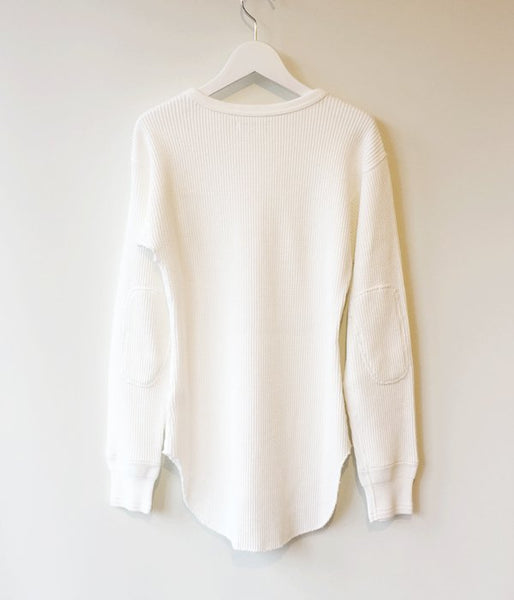 FUMIKA_UCHIDA/COTTON WAFFLE_THERMALTOP(WHITE)