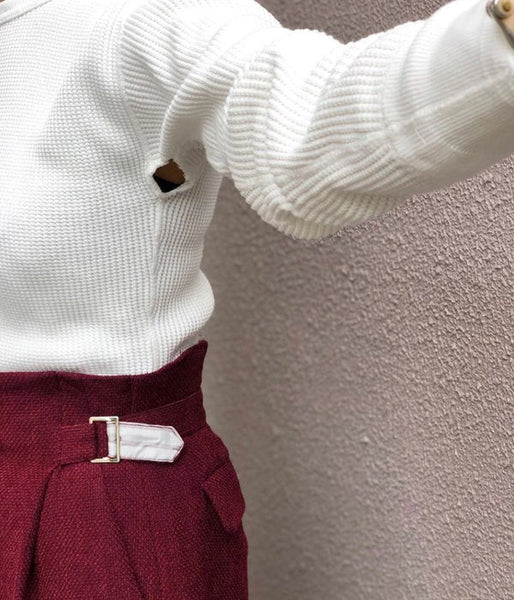 FUMIKA_UCHIDA/COTTON WAFFLE_THERMALTOP(WHITE)