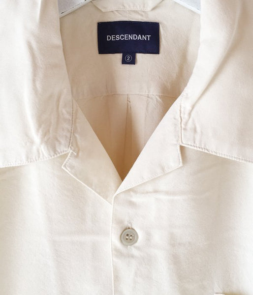 DESCENDANT/PIER RAYON SS SHIRT (WHITE)