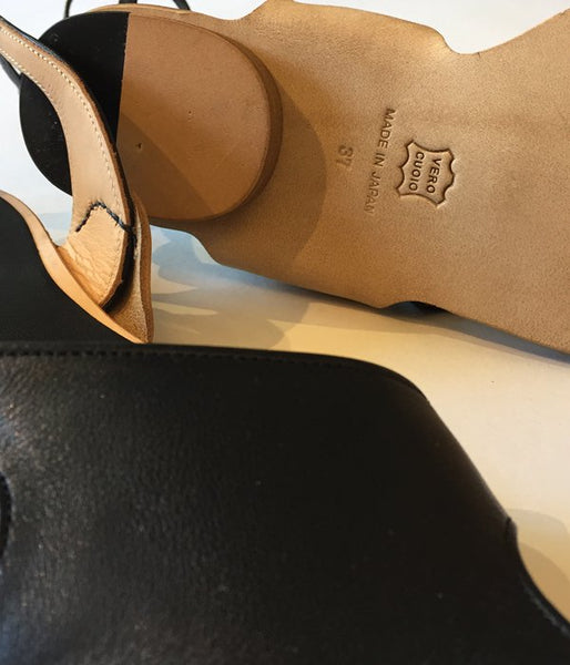 FUMIKA_UCHIDA/KIP LEATHER LACE-UP SANDAL (BLACK)