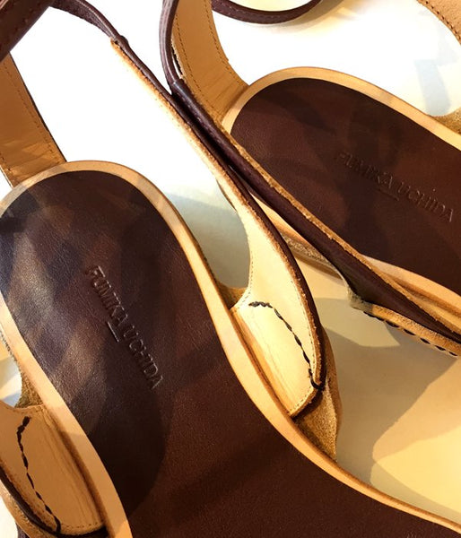 FUMIKA_UCHIDA/KIP LEATHER LACE-UP SANDAL (BROWN)