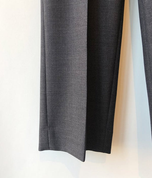 FUMIKA_UCHIDA/PANAMA NO-TUCK SLACKS(CHL/BRN)