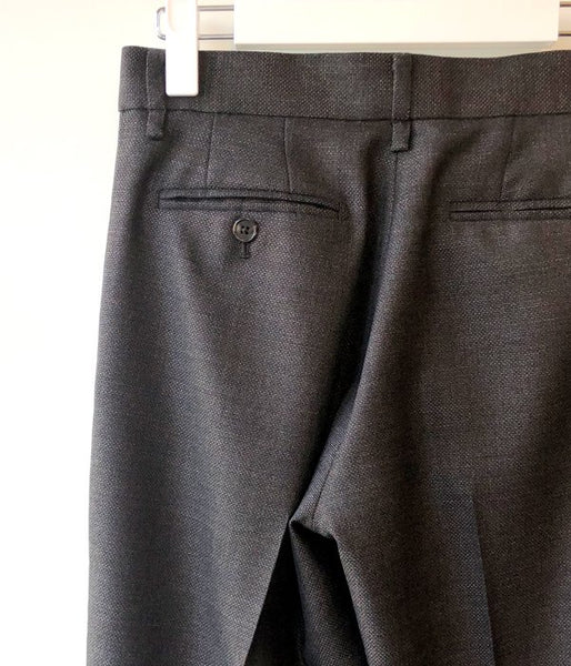 FUMIKA_UCHIDA/PANAMA NO-TUCK SLACKS(CHL/BRN)