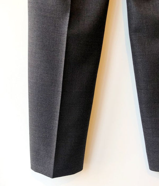 FUMIKA_UCHIDA/PANAMA NO-TUCK SLACKS(CHL/BRN)