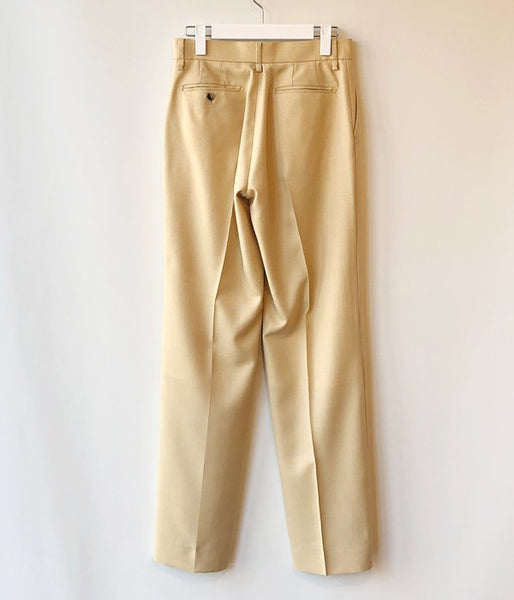 FUMIKA_UCHIDA/PANAMA NO-TUCK SLACKS(YEL/BGE)