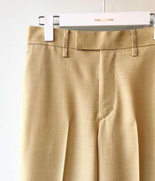 FUMIKA_UCHIDA/PANAMA NO-TUCK SLACKS(YEL/BGE)