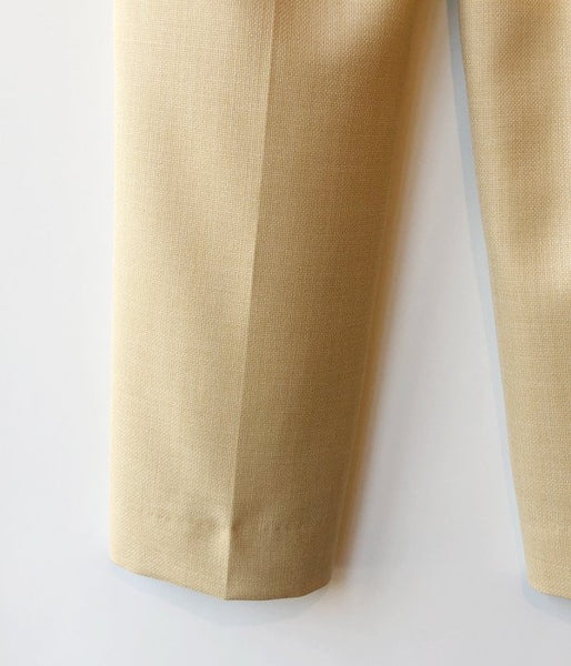 FUMIKA_UCHIDA/PANAMA NO-TUCK SLACKS(YEL/BGE)