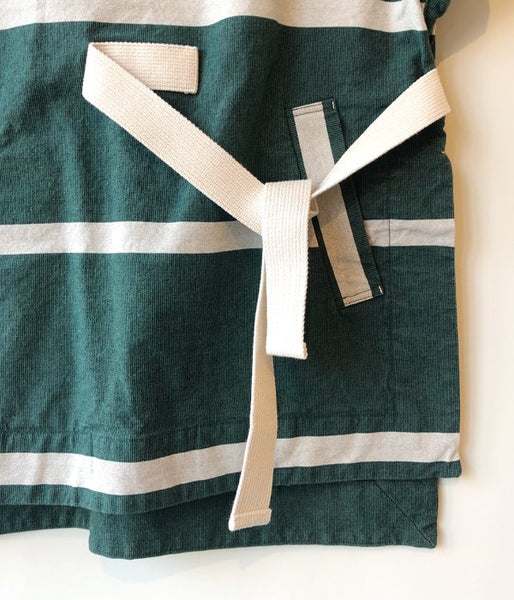 FUMIKA_UCHIDA/GROSGRAIN WIDE BORDER NO SLEEVE P/O(GREEN)