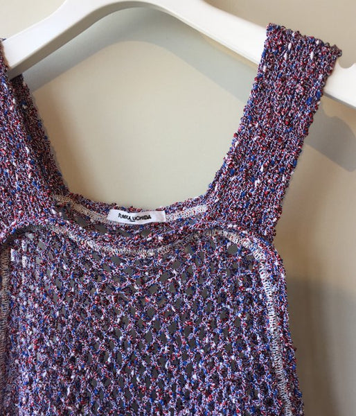 FUMIKA_UCHIDA/MESH NT TANK DRESS(BLUE)