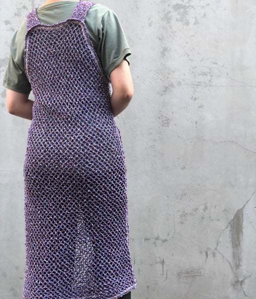 FUMIKA_UCHIDA/MESH NT TANK DRESS(BLUE)