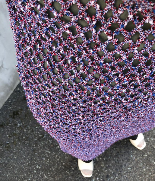 FUMIKA_UCHIDA/MESH NT TANK DRESS(BLUE)