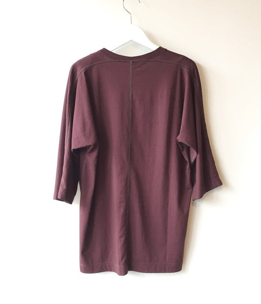 FUMIKA_UCHIDA/V-NECK THREE-QUARTER-SLEEVE TOP (BROWN)