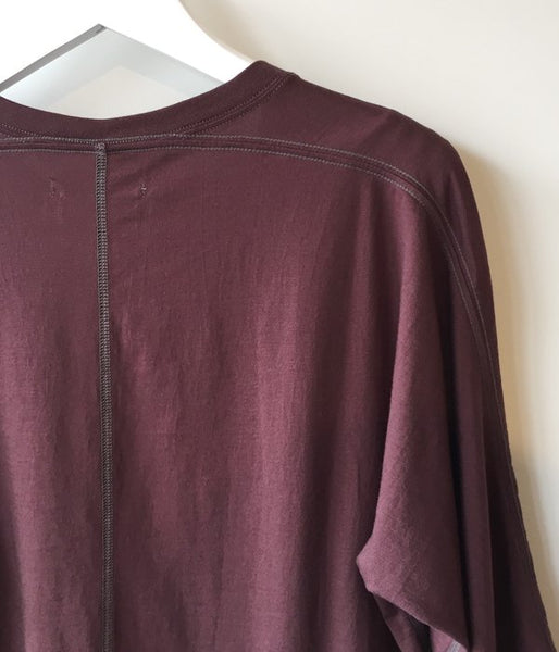 FUMIKA_UCHIDA/V-NECK THREE-QUARTER-SLEEVE TOP (BROWN)