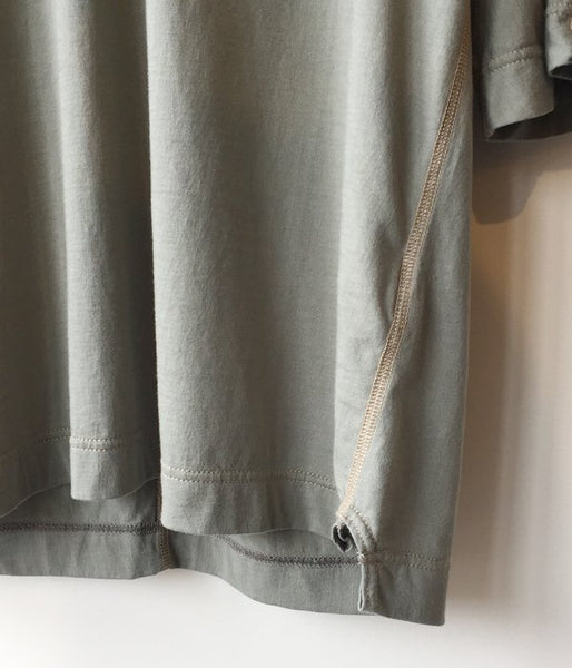 FUMIKA_UCHIDA/V-NECK THREE-QUARTER-SLEEVE TOP (SAGE)
