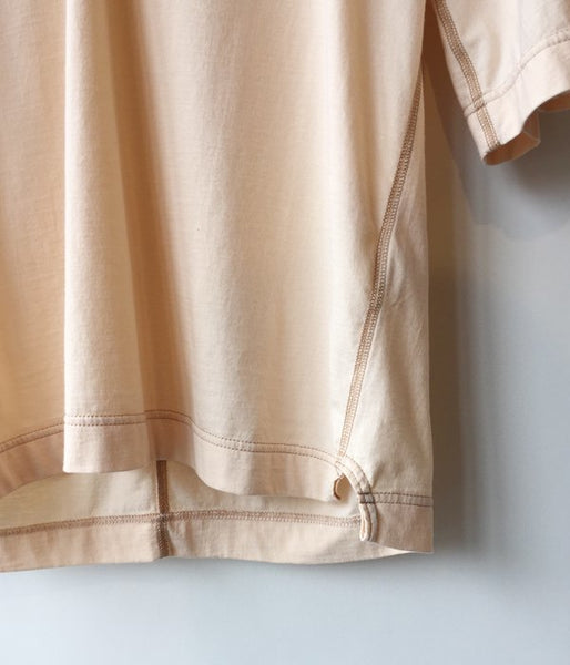 FUMIKA_UCHIDA/V-NECK THREE-QUARTER-SLEEVE TOP (PINKBGE)