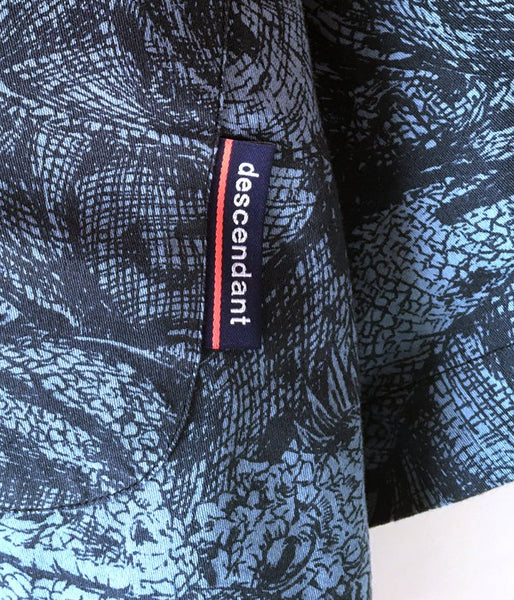 DESCENDANT/SQUAMA TEXTILE SS SHIRT (BLUE)