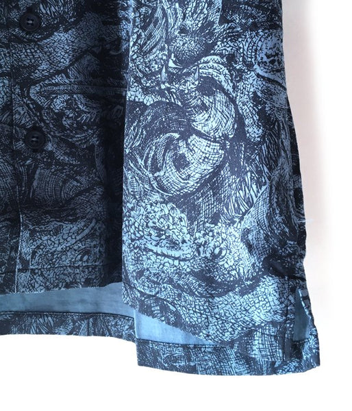 DESCENDANT/SQUAMA TEXTILE SS SHIRT (BLUE)