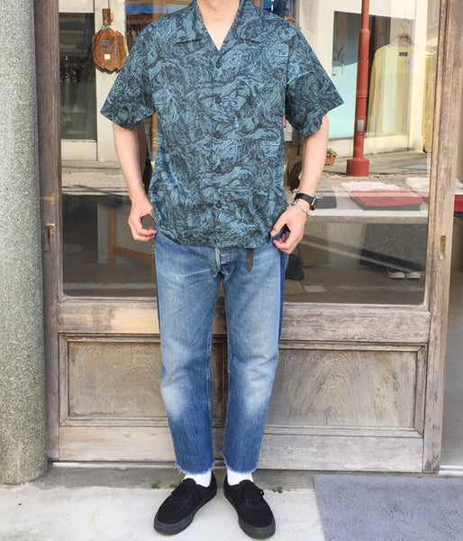 DESCENDANT/SQUAMA TEXTILE SS SHIRT (BLUE)