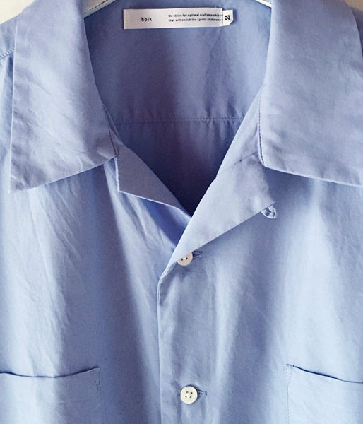 holk/WIDE OPEN SHIRT SS (BLUE)