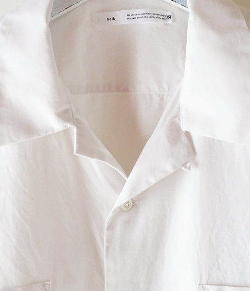 holk/WIDE OPEN SHIRT SS (WHITE)
