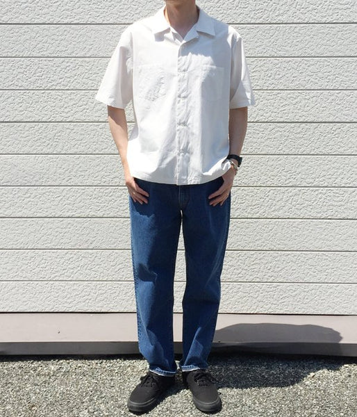 holk/WIDE OPEN SHIRT SS (WHITE)