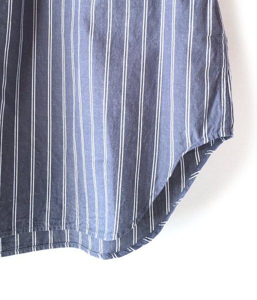 MHL./DRY COTTON STRIPE SS SHIRTS (GREY)